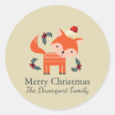 Search for fox christmas stickers Cute