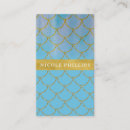 Search for mermaid scales business cards Turquoise