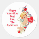 Search for vintage valentines for kids stickers Retro