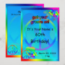 Search for flower power birthday invitations 70's