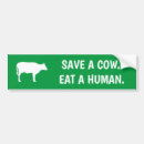 Search for cow bumper stickers Vegan