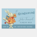 Search for fantasy rectangle stickers Alice in wonderland