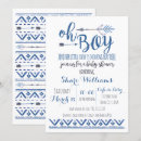 Search for tribal baby boy shower invitations It's a boy