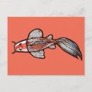 Search for fish design postcards Koi