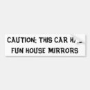 Search for mirrored bumper stickers Warning