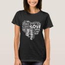 Search for romantic words tshirts Heart