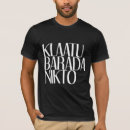 Search for klaatu tshirts Robot