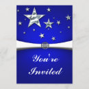 Search for blue silver anniversary invitations Retirement