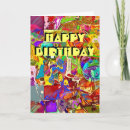 Search for psychedelic birthday cards Design