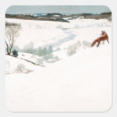 Search for fox in snow stickers Nature