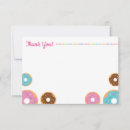 Search for doughnut party thank you cards Girl