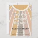 Search for one in the sun birthday invitations Modern
