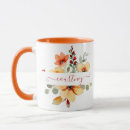 Search for bright orange mugs Floral