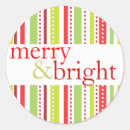 Search for merry and bright stickers Stripe