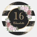 Search for number sixteen stickers Pink