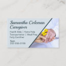 Search for home care business cards Caregiver