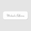 Search for black and white name tags Minimalist