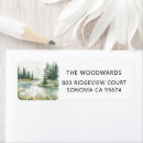 Search for camper return address labels Watercolor