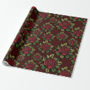 Search for red rose wrapping paper Retro