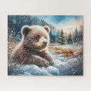 Search for brown bear puzzles Woodland