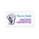 Search for polar bears return address labels Birthday party
