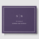 Search for purple wedding guest books Minimalist