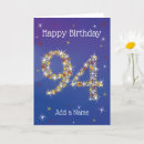Search for 94th birthday cards 94 years old