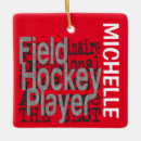 Search for field hockey christmas tree decorations Player