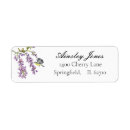 Search for wisteria return address labels Feminine