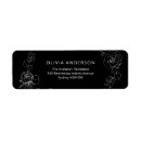 Search for moody floral return address labels Bridal shower