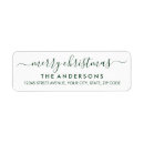 Search for seasons return address labels Merry christmas