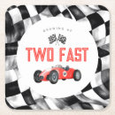 Search for red car coasters Race car birthday