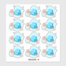 Search for tropical turtle stickers Under the sea