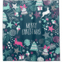 Search for merry christmas shower curtains Background