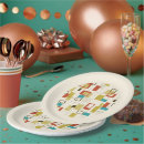 Search for mid century modern patterns paper plates Colourful