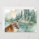 Search for fox baby boy shower invitations Watercolor