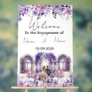 Search for floral engagement party signs Purple