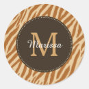 Search for monogram zebra stickers Stylish
