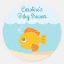 Search for green and blue baby shower stickers Under the sea