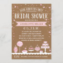 Search for candy bridal shower invitations Rustic