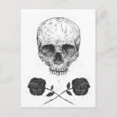 Search for skulls roses postcards Black and white