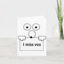 Search for funny i miss you cards Black