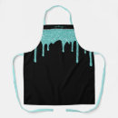 Search for aqua blue aprons Glitter
