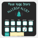 Search for allergen stickers Allergies