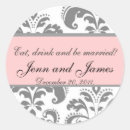 Search for damask monogram stickers Bride