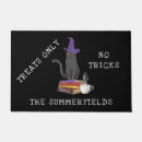 Search for cat halloween doormats Witch