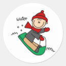 Search for sledding stickers Children