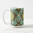 Search for aqua damask mugs Vintage