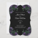 Search for black purple elegant wedding invitations Floral
