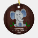 Search for elephant christmas tree decorations Baby's first
